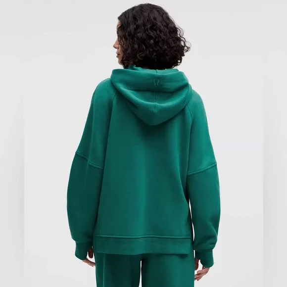 NWT Lululemon Scuba Oversized Side-Slit Hoodie – Teal Lagoon – Size XL/XXL - Picture 3 of 12